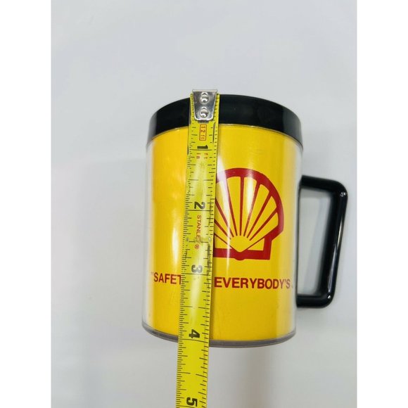 Vintage Shell Oil Advertising Coffee Mug SAFETY IS EVERYONES JOB PLASTIC - Picture 5 of 6